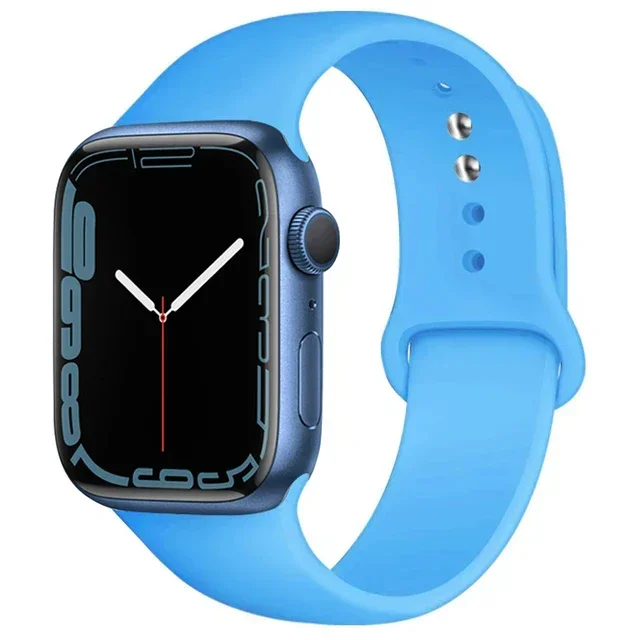 Silicone sport Strap For iwatch series11 10 9 8 7 6 5 SE Ultra3 bracelet For Apple Watch 44mm 45mm 49mm 46mm 38/40/41/42 mm Band – Image 16