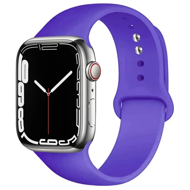 Silicone sport Strap For iwatch series11 10 9 8 7 6 5 SE Ultra3 bracelet For Apple Watch 44mm 45mm 49mm 46mm 38/40/41/42 mm Band – Image 44