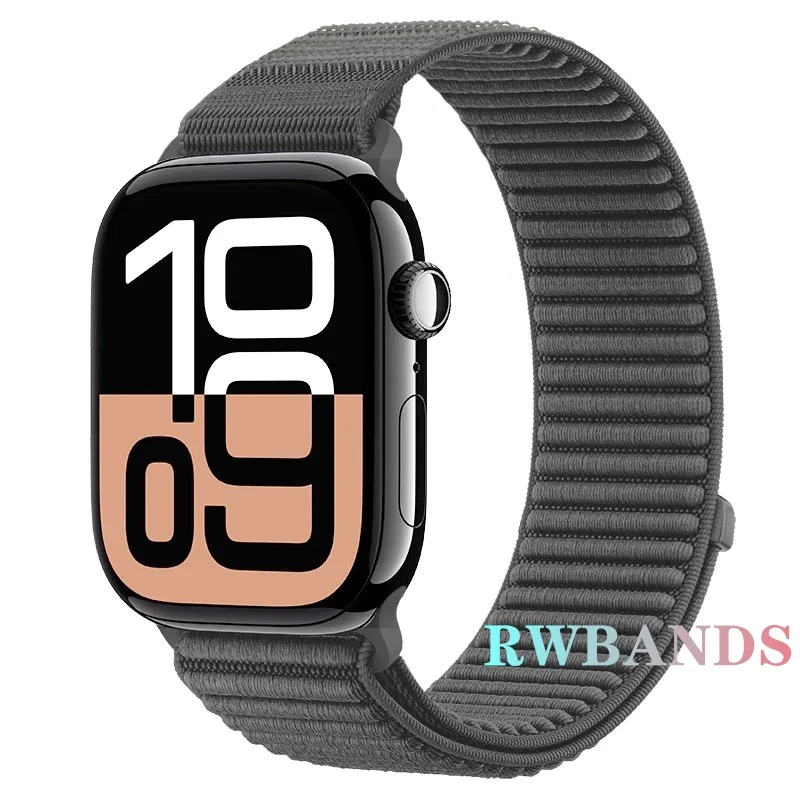 Nylon loop Strap For Apple Watch Band 46mm 45mm 44mm 49mm 40mm 41mm 38mm 42mm Bracelet For IWatch Series Ultra 10 9 8 7 6 SE 5 3 – Image 8