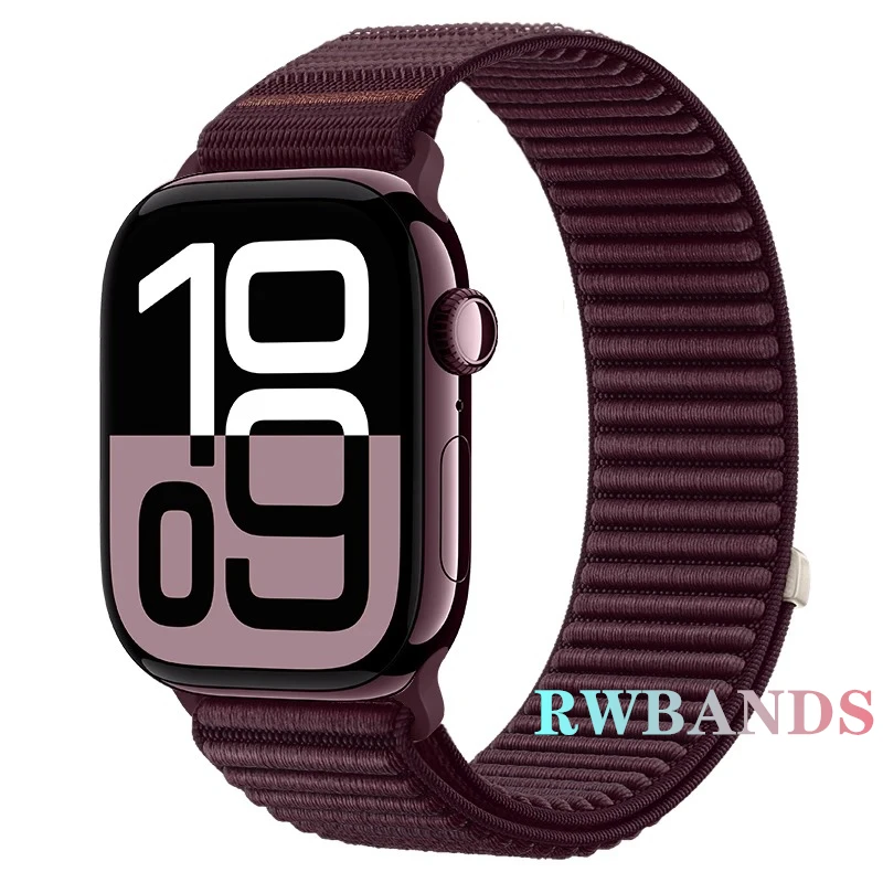 Nylon loop Strap For Apple Watch Band 46mm 45mm 44mm 49mm 40mm 41mm 38mm 42mm Bracelet For IWatch Series Ultra 10 9 8 7 6 SE 5 3 – Image 11