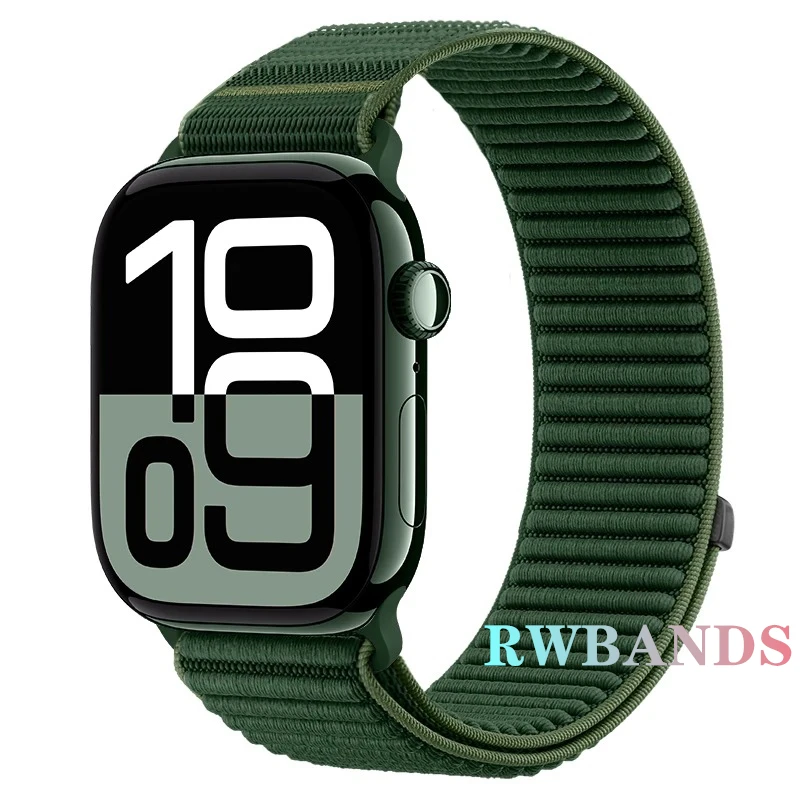 Nylon loop Strap For Apple Watch Band 46mm 45mm 44mm 49mm 40mm 41mm 38mm 42mm Bracelet For IWatch Series Ultra 10 9 8 7 6 SE 5 3 – Image 7