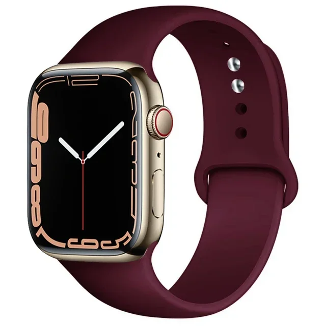 Silicone sport Strap For iwatch series11 10 9 8 7 6 5 SE Ultra3 bracelet For Apple Watch 44mm 45mm 49mm 46mm 38/40/41/42 mm Band – Image 35