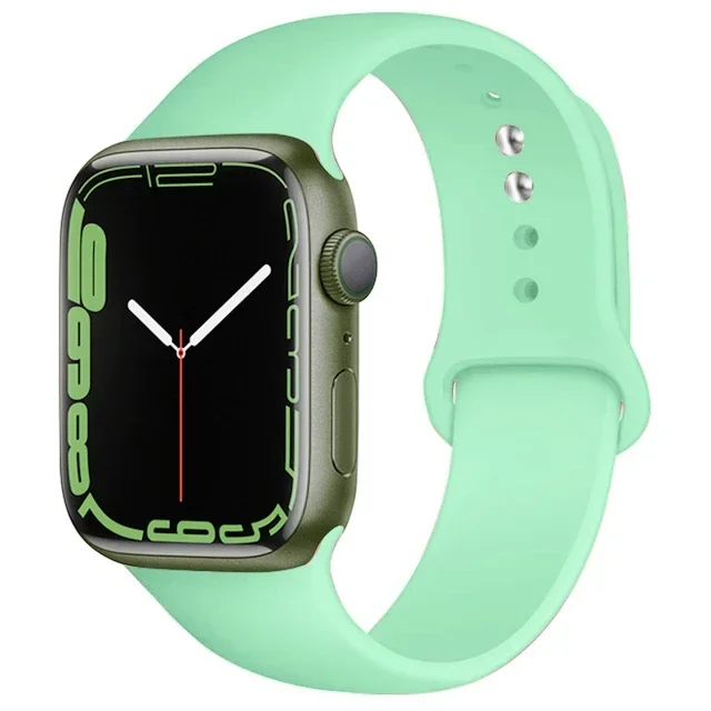 Silicone sport Strap For iwatch series11 10 9 8 7 6 5 SE Ultra3 bracelet For Apple Watch 44mm 45mm 49mm 46mm 38/40/41/42 mm Band – Image 48
