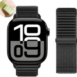 Nylon loop Strap For Apple Watch Band 46mm 45mm 44mm 49mm 40mm 41mm 38mm 42mm Bracelet For IWatch Series Ultra 10 9 8 7 6 SE 5 3