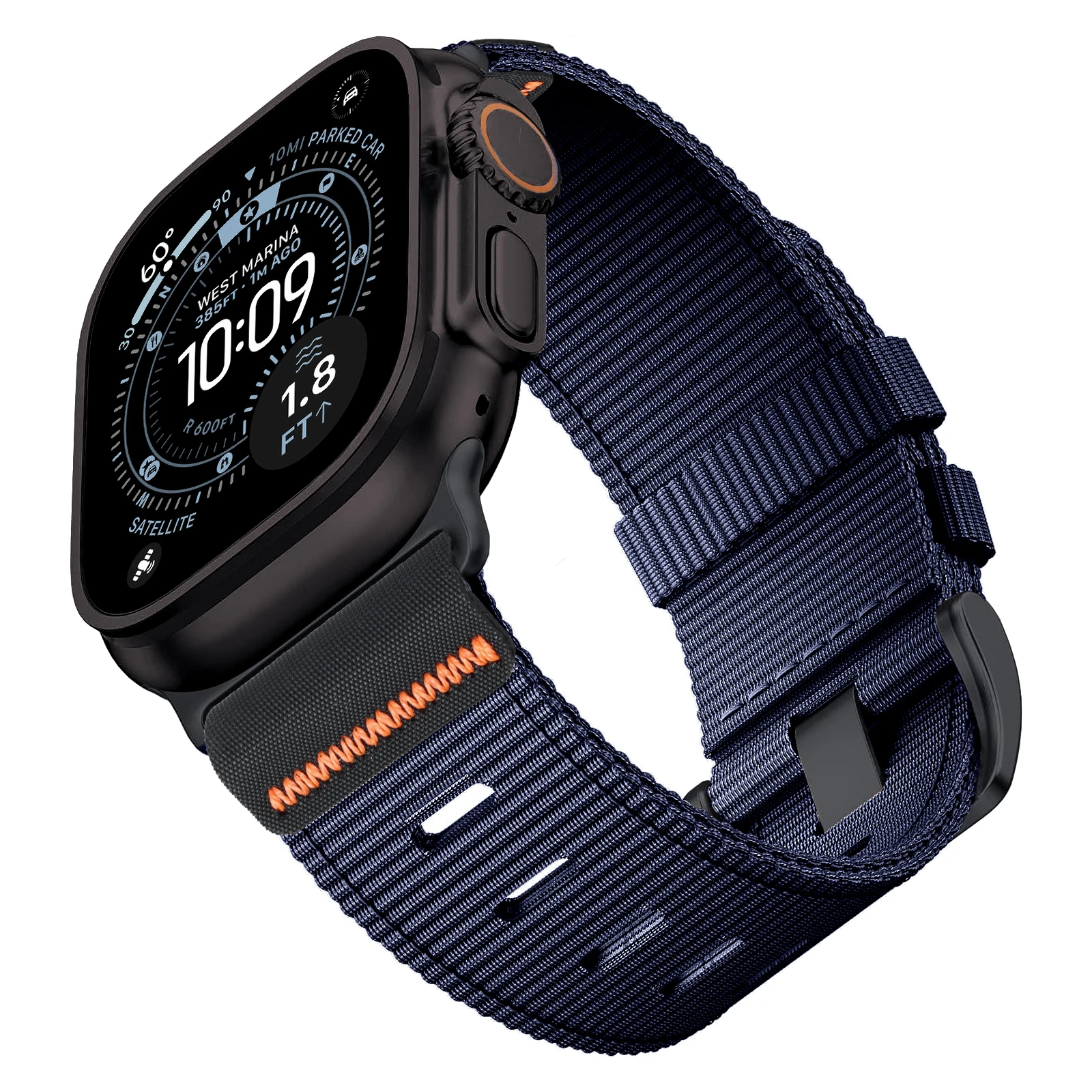 Nylon strap for Apple watch Bands Series 11/10/9/8/7/6/SE/Ultra 3 49mm 46mm 45mm 44/42/41/40mm Belt Bracelet Correa iWatch Strap – Image 9