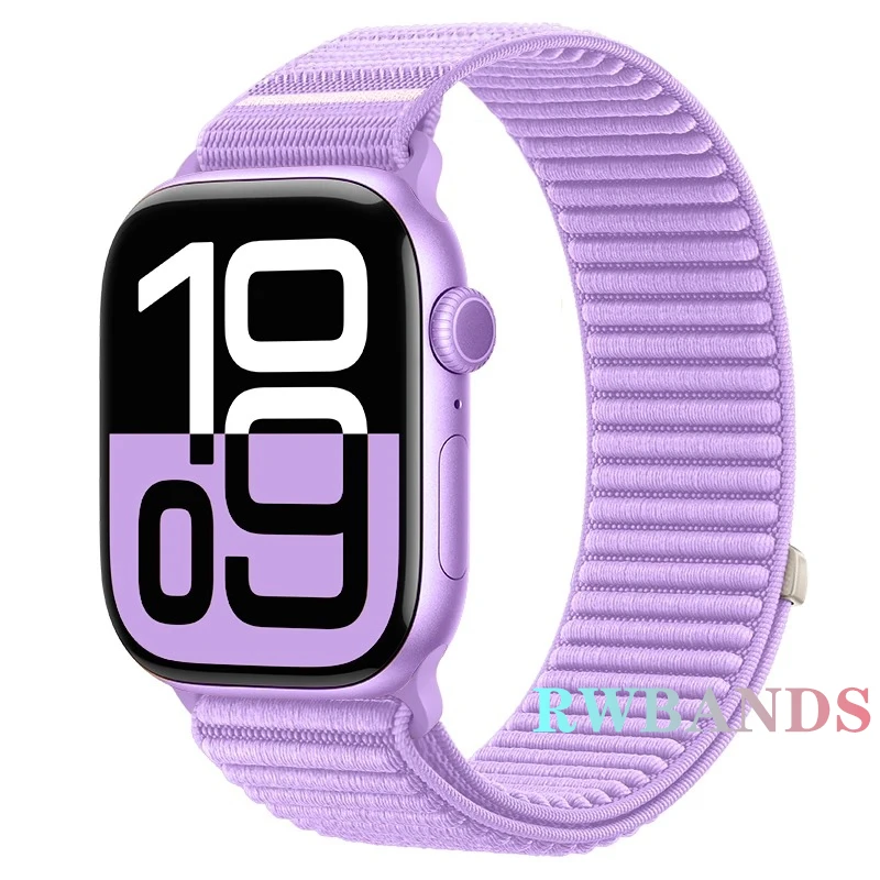 Nylon loop Strap For Apple Watch Band 46mm 45mm 44mm 49mm 40mm 41mm 38mm 42mm Bracelet For IWatch Series Ultra 10 9 8 7 6 SE 5 3 – Image 12