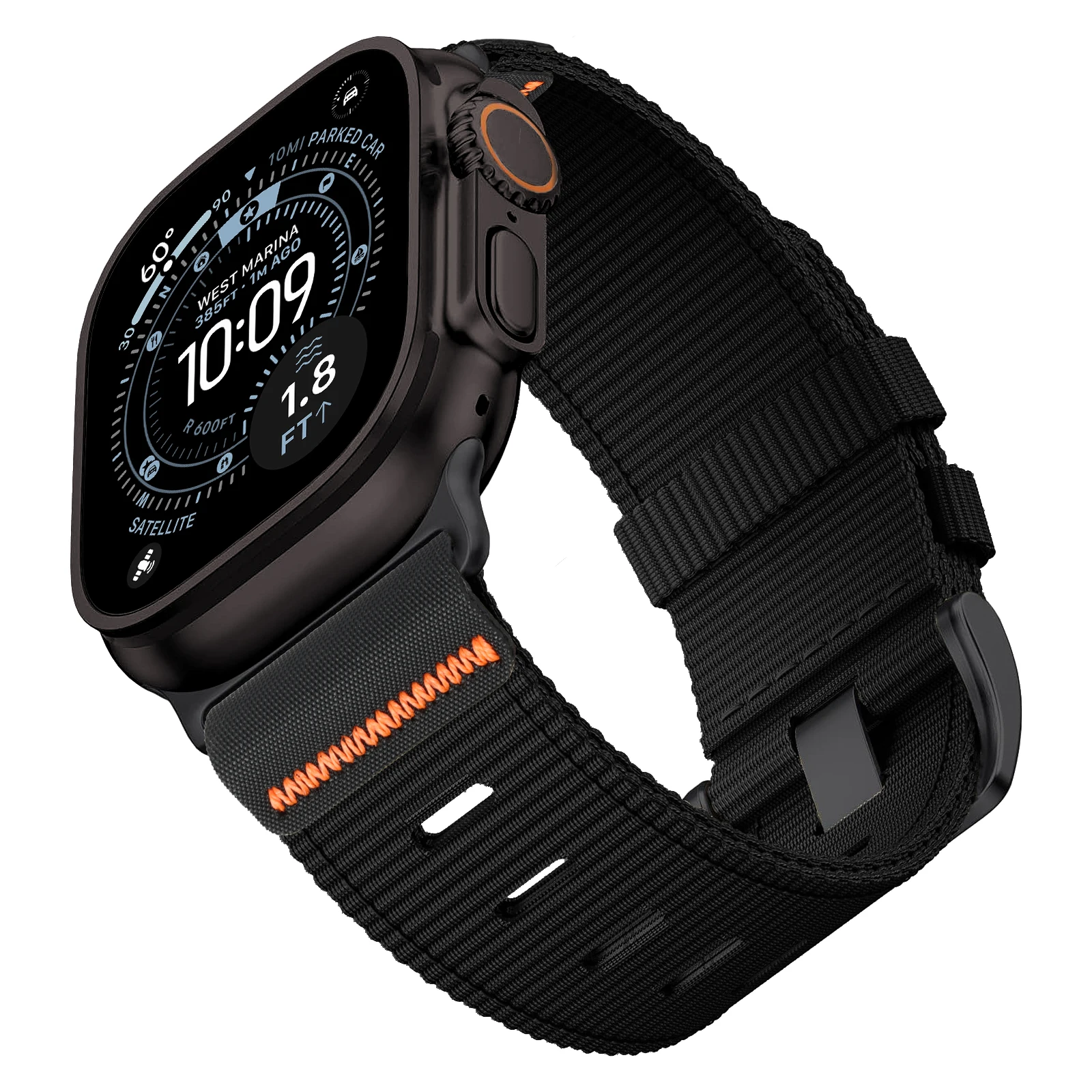 Nylon strap for Apple watch Bands Series 11/10/9/8/7/6/SE/Ultra 3 49mm 46mm 45mm 44/42/41/40mm Belt Bracelet Correa iWatch Strap – Image 2