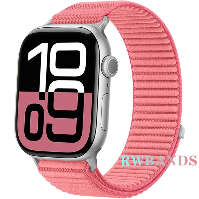 Nylon loop Strap For Apple Watch Band 46mm 45mm 44mm 49mm 40mm 41mm 38mm 42mm Bracelet For IWatch Series Ultra 10 9 8 7 6 SE 5 3 – Image 6