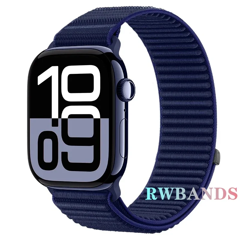 Nylon loop Strap For Apple Watch Band 46mm 45mm 44mm 49mm 40mm 41mm 38mm 42mm Bracelet For IWatch Series Ultra 10 9 8 7 6 SE 5 3 – Image 9