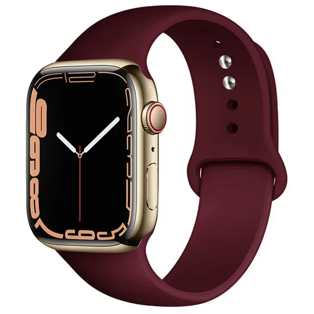 Silicone sport Strap For iwatch series11 10 9 8 7 6 5 SE Ultra3 bracelet For Apple Watch 44mm 45mm 49mm 46mm 38/40/41/42 mm Band – Image 47