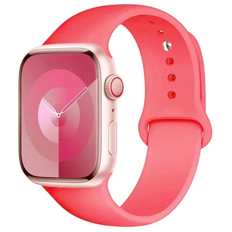 Silicone sport Strap For iwatch series11 10 9 8 7 6 5 SE Ultra3 bracelet For Apple Watch 44mm 45mm 49mm 46mm 38/40/41/42 mm Band – Image 11