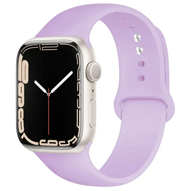 Silicone sport Strap For iwatch series11 10 9 8 7 6 5 SE Ultra3 bracelet For Apple Watch 44mm 45mm 49mm 46mm 38/40/41/42 mm Band – Image 37