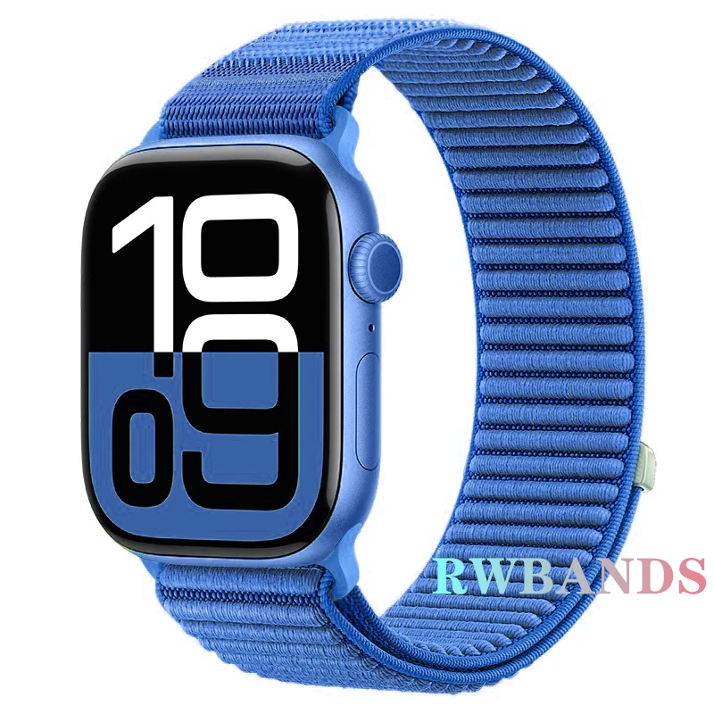 Nylon loop Strap For Apple Watch Band 46mm 45mm 44mm 49mm 40mm 41mm 38mm 42mm Bracelet For IWatch Series Ultra 10 9 8 7 6 SE 5 3 – Image 15