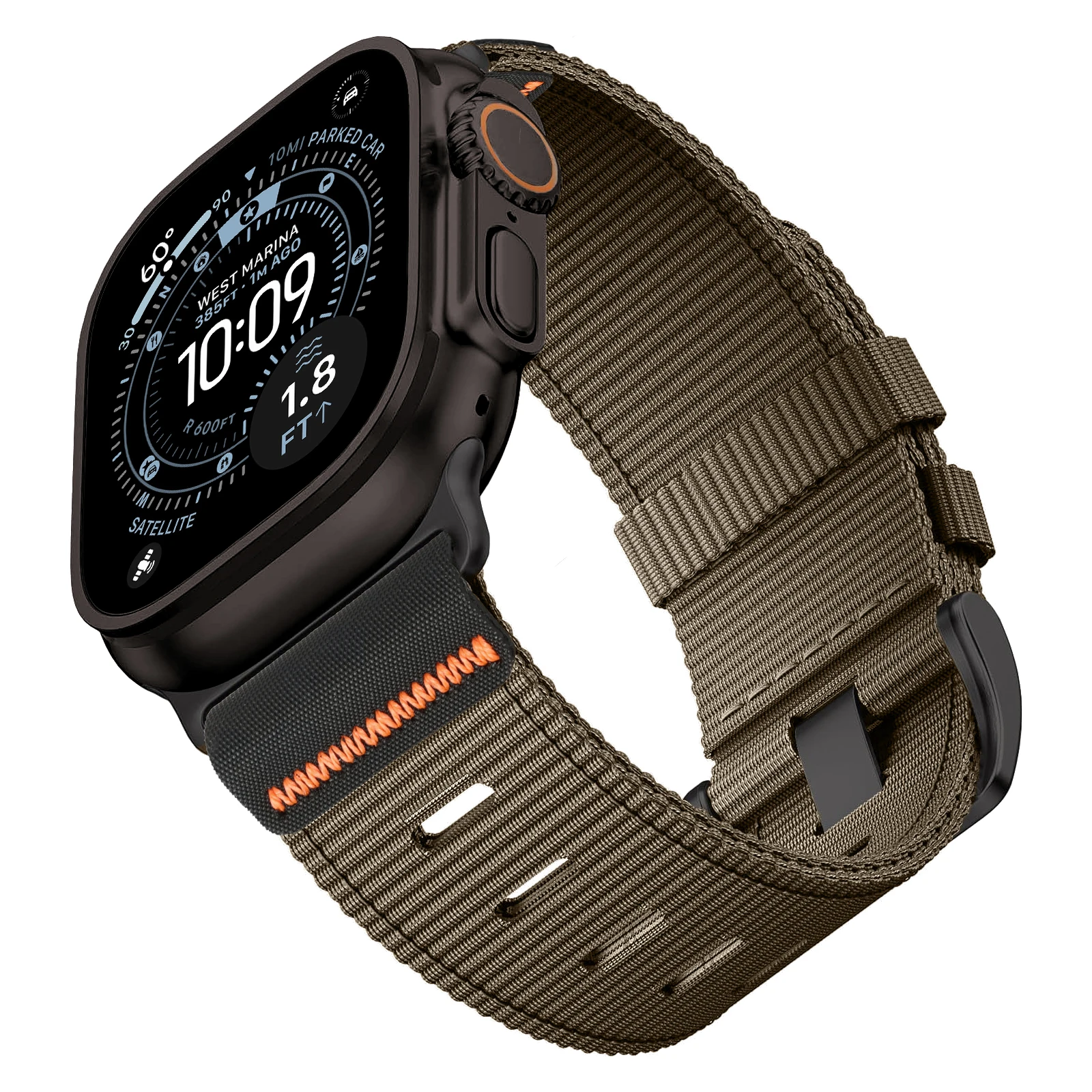 Nylon strap for Apple watch Bands Series 11/10/9/8/7/6/SE/Ultra 3 49mm 46mm 45mm 44/42/41/40mm Belt Bracelet Correa iWatch Strap – Image 7