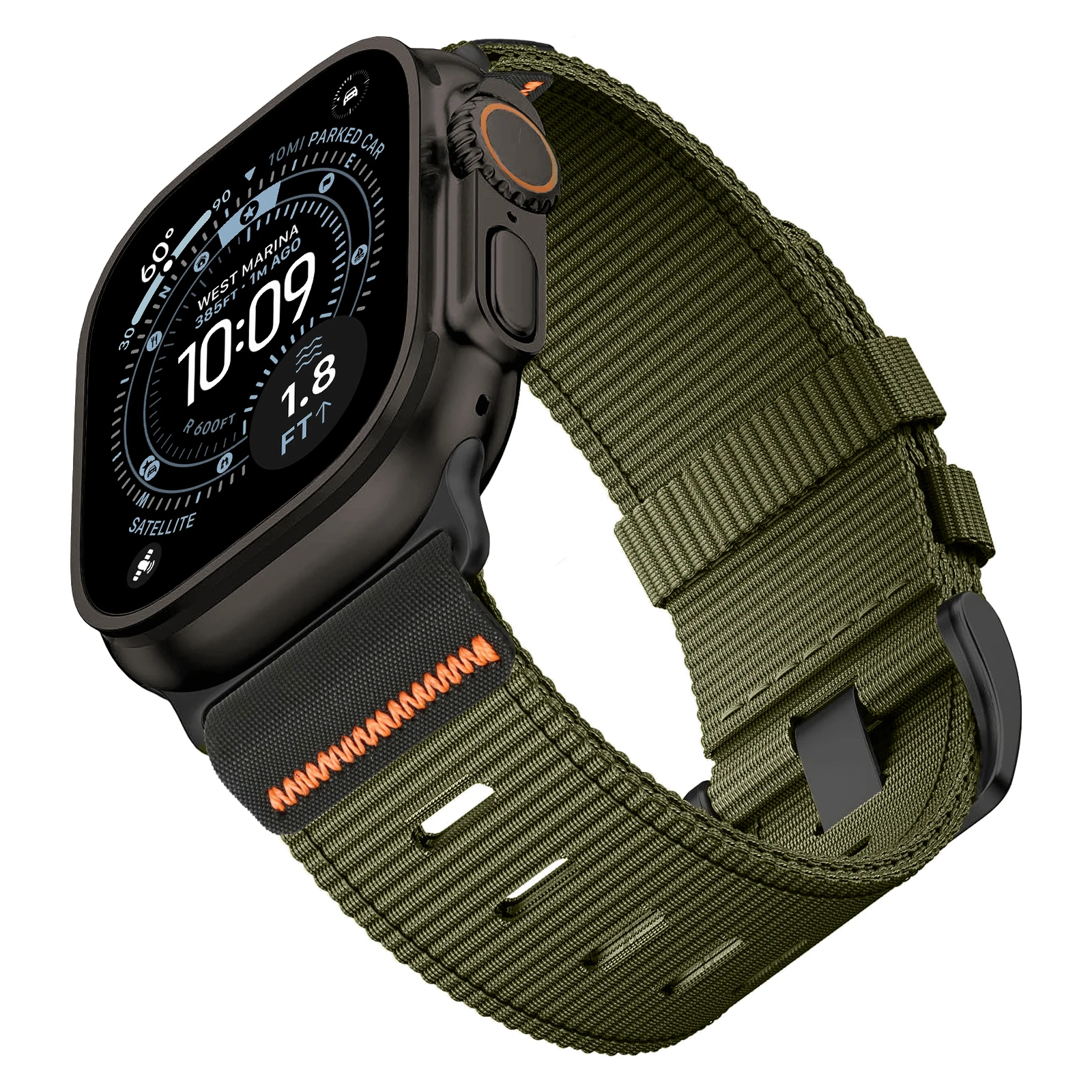 Nylon strap for Apple watch Bands Series 11/10/9/8/7/6/SE/Ultra 3 49mm 46mm 45mm 44/42/41/40mm Belt Bracelet Correa iWatch Strap – Image 11