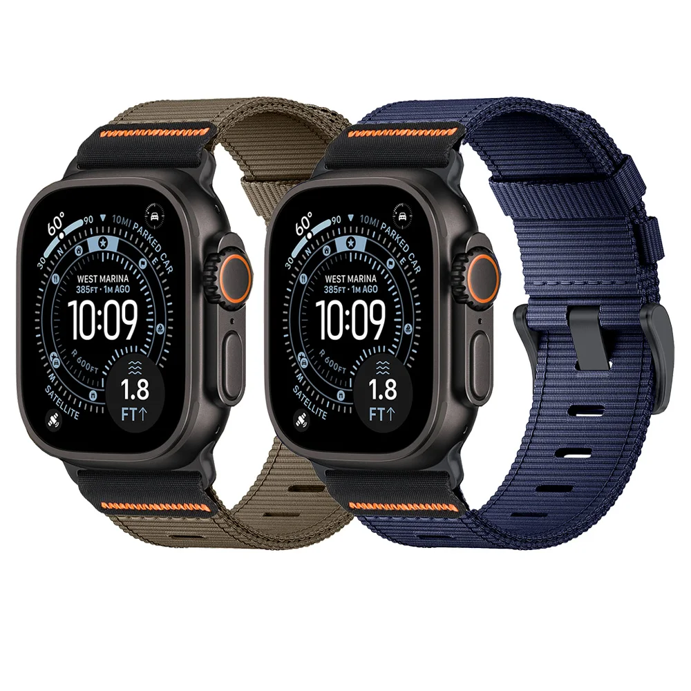 Nylon strap for Apple watch Bands Series 11/10/9/8/7/6/SE/Ultra 3 49mm 46mm 45mm 44/42/41/40mm Belt Bracelet Correa iWatch Strap – Image 15